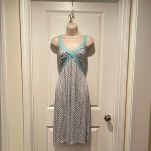 Boden Women's Midi Dress - Blue and White